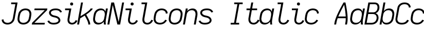 JozsikaNilcons Italic font