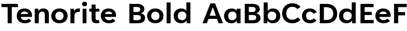 Tenorite Bold font