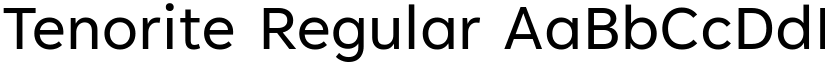 Tenorite Regular font