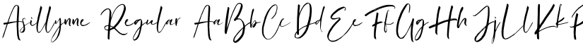 Asillynne Regular font