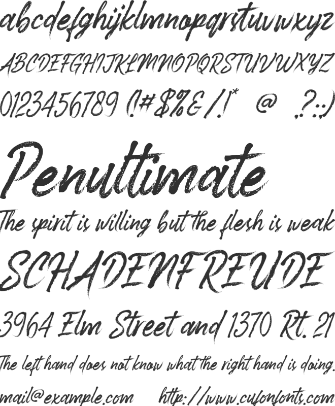 Headwind font preview