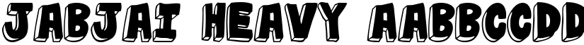jabjai Heavy font