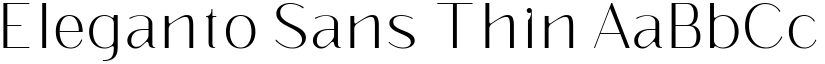 Eleganto Sans Thin font