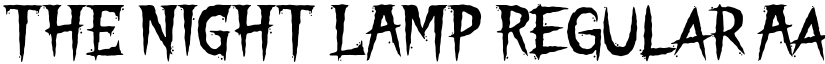 THE NIGHT LAMP Regular font