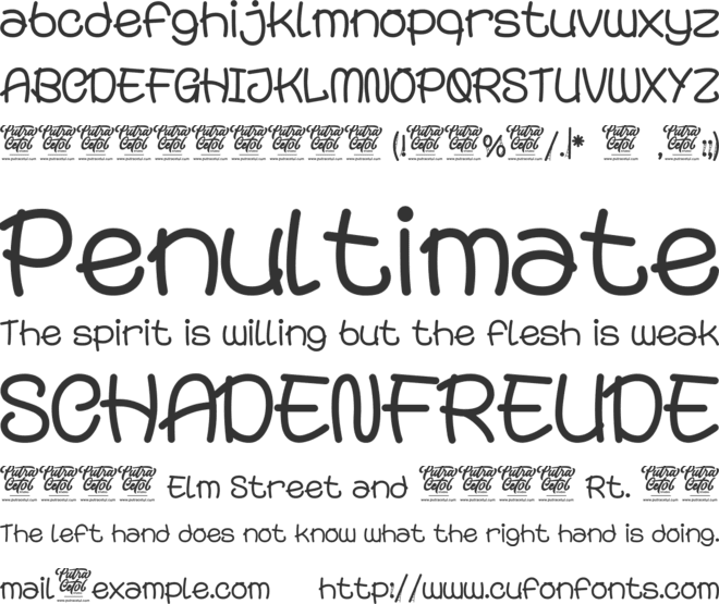 Spooky Monsta font preview