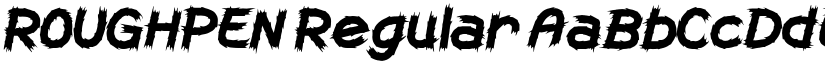 ROUGHPEN Regular font