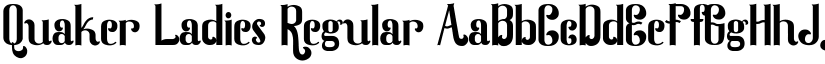 Quaker Ladies Regular font