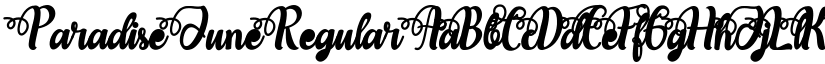 Paradise June Regular font