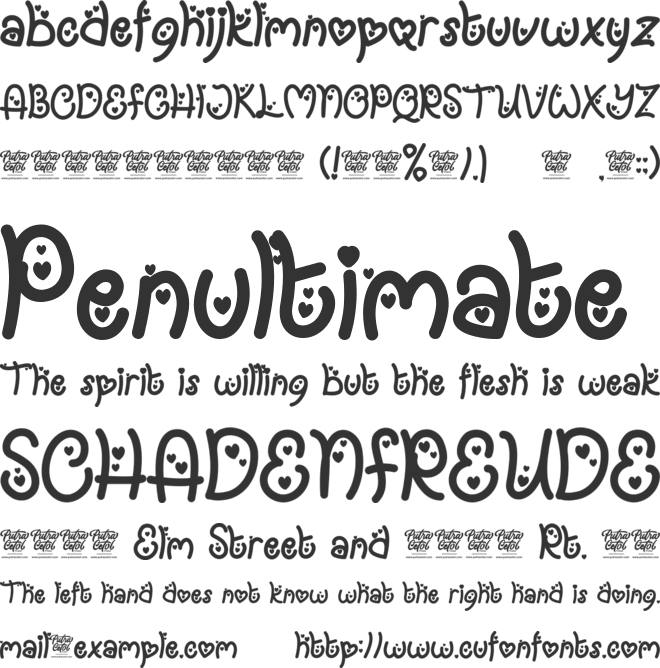 My Love Letter font preview