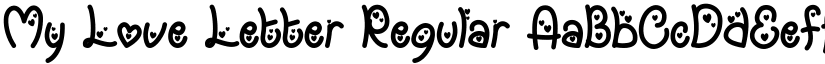 My Love Letter Regular font