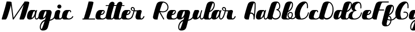 Magic Letter Regular font