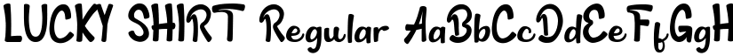 LUCKY SHIRT Regular font