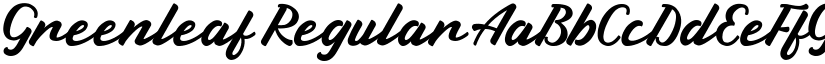 Greenleaf Regular font
