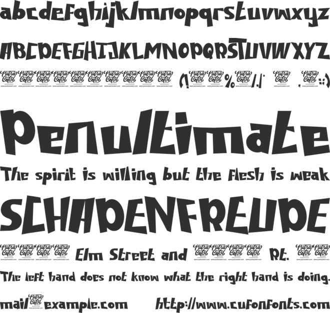 DIZZY FENCE font preview