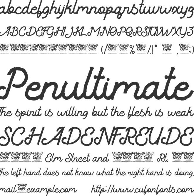 Cristaloak font preview