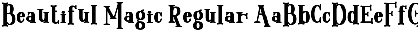 Beautiful Magic Regular font