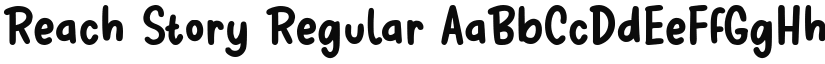 Reach Story font download