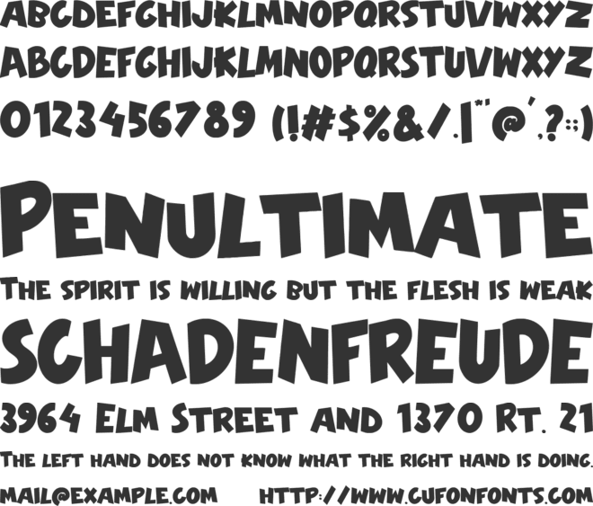 Scolarism font preview