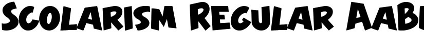 Scolarism Regular font