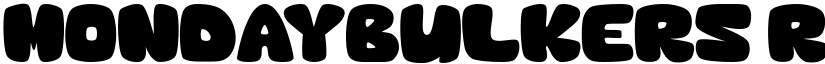 MondayBulkers Regular font
