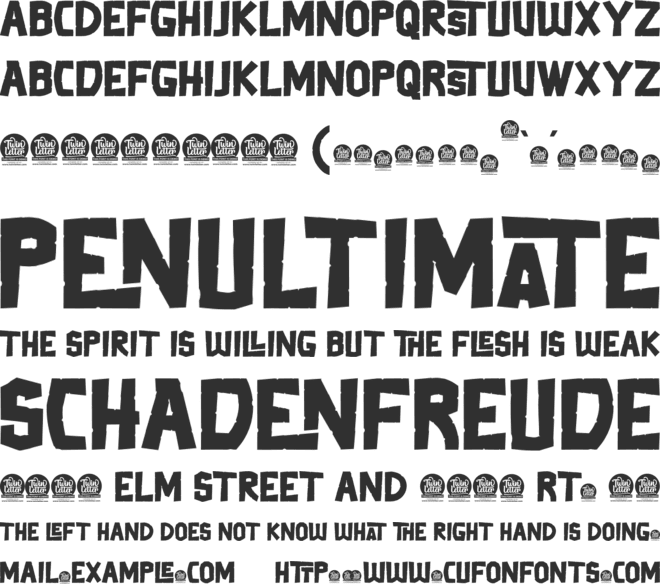 Thertole font preview