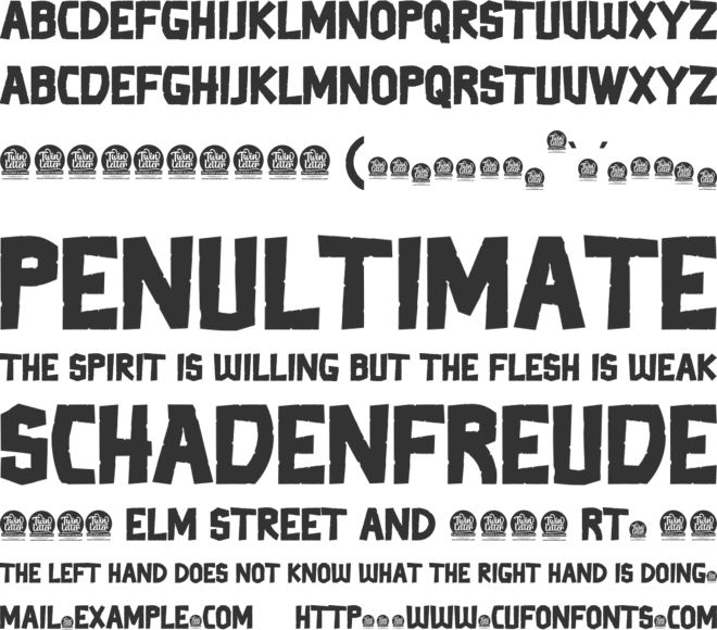 Thertole font preview