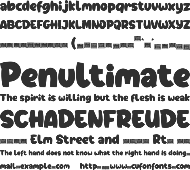 Dino Jumps font preview