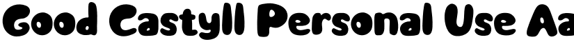 Good Castyll Personal Use font