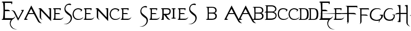 Evanescence Series B font
