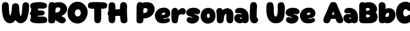WEROTH Personal Use font