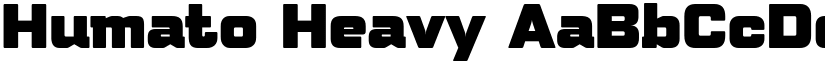 Humato Heavy font