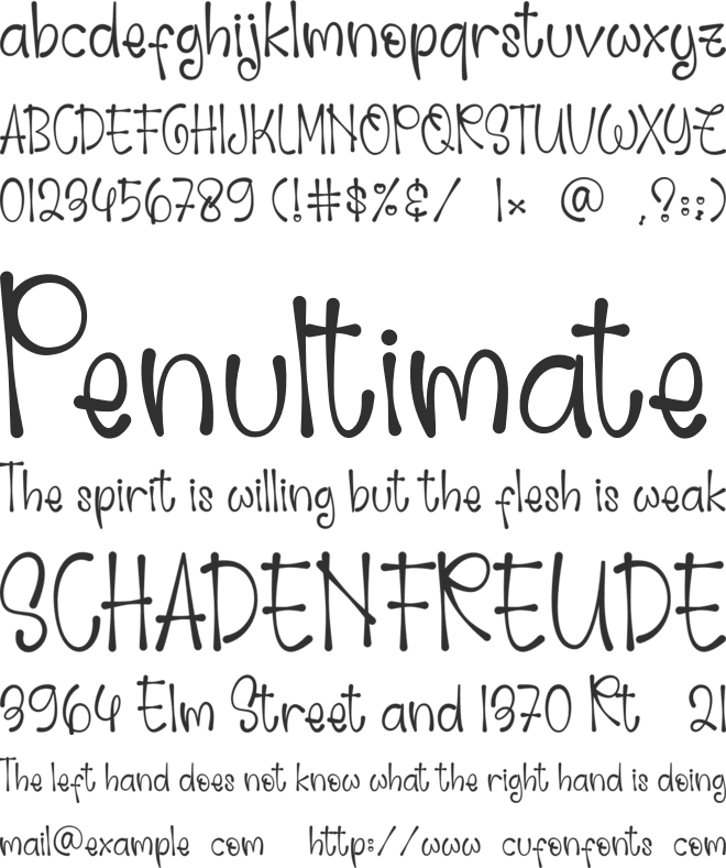 Moonshine font preview