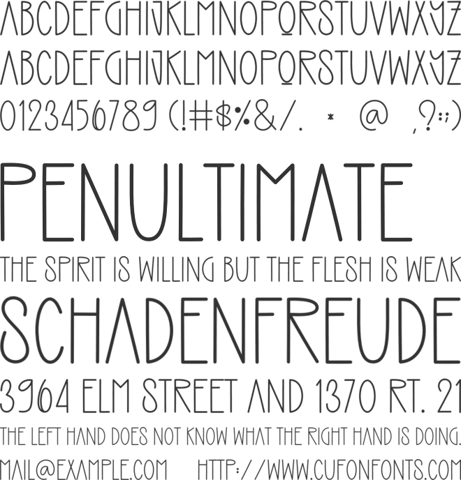 Khalif font preview