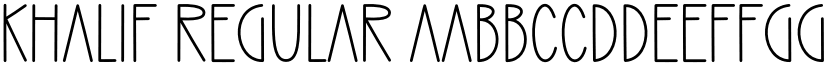 Khalif Regular font