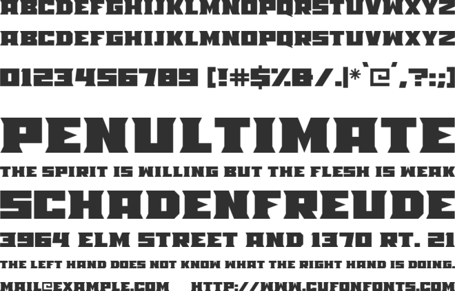 Mad Mecha font preview