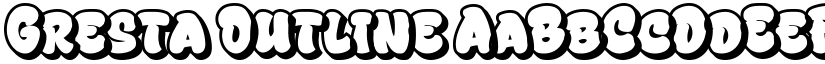 Gresta Outline font