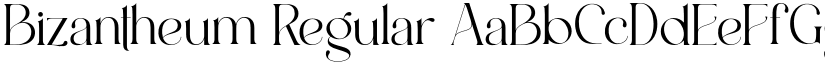 Bizantheum Regular font