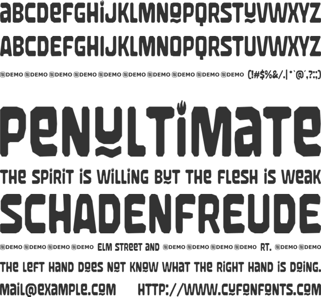 Juicy Gossip font preview