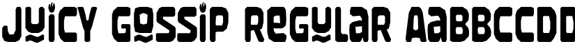 Juicy Gossip Regular font