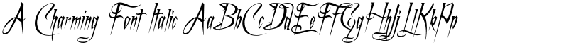 A Charming Font Italic font