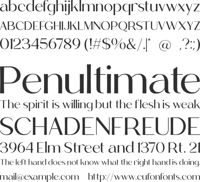 BROLIMO font preview