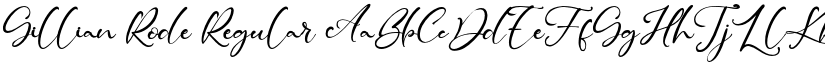 Gillian Rode Regular font