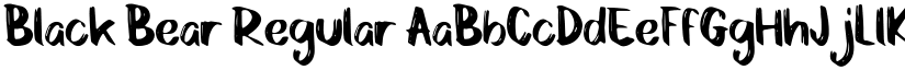 Black Bear Regular font