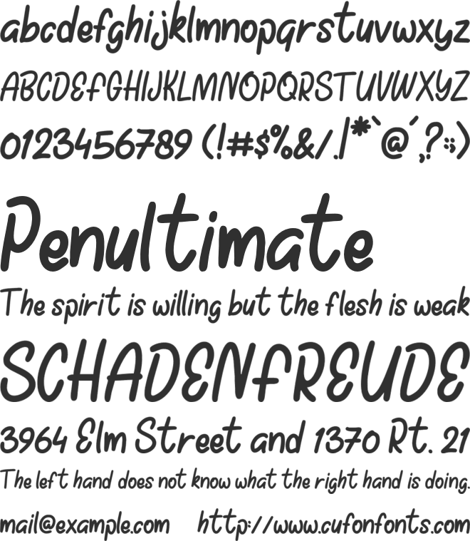 Baby Soul font preview
