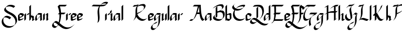 Serkan Free Trial Regular font
