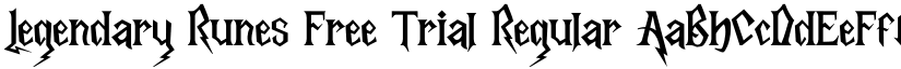 Legendary Runes Free Trial Regular font