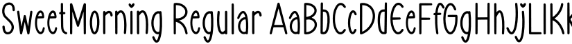 SweetMorning Regular font