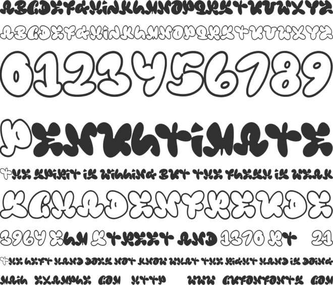Babybee font preview