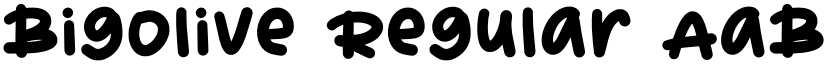 Bigolive Regular font