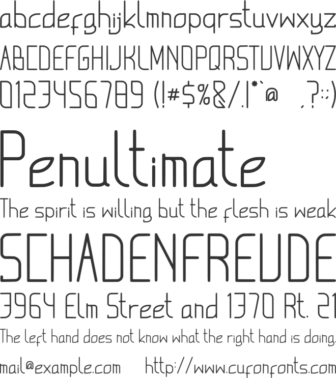 Bearbrond font preview